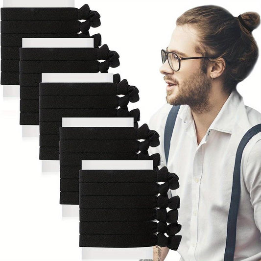30pcs Ribbon Hair Tie No Crease Hair Ring Hair Accessories Women Men