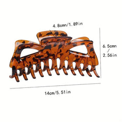 Large Amber Hair Claw Hollow Bow Hair Claw Vintage Hair Claw For Women Girls