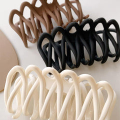 3pcs Frosted Big Hair Claw Clips for Women
