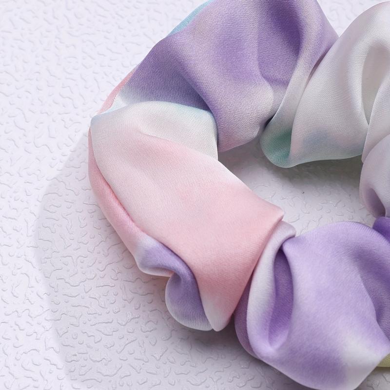 Fabric Large Gradient Scrunchie Hair Tie Hair Accessories