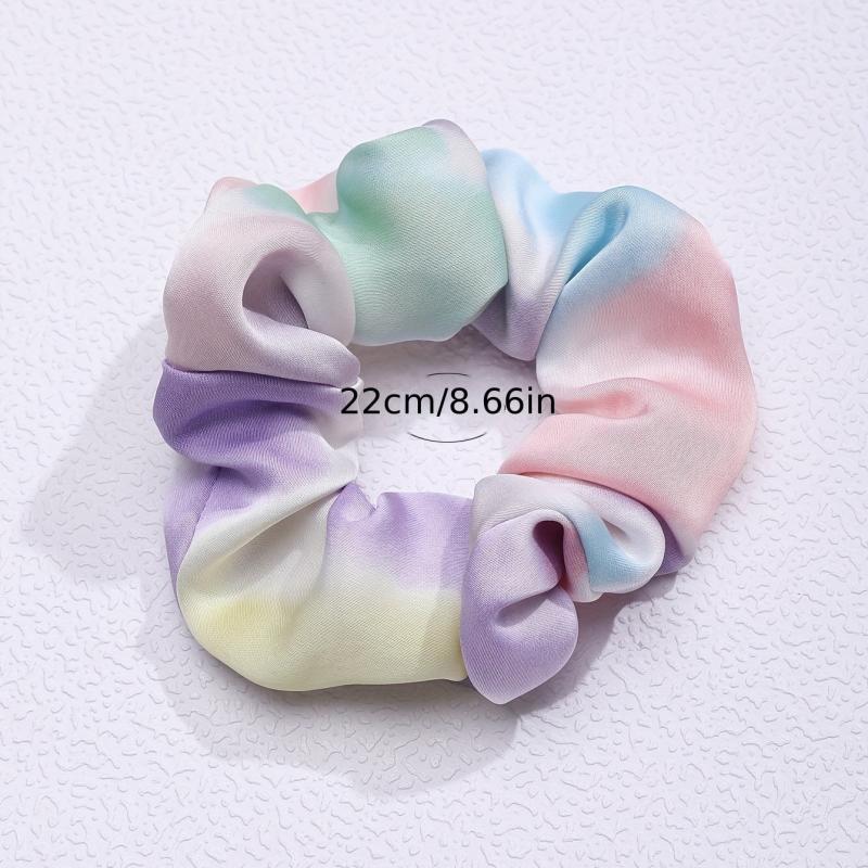 Fabric Large Gradient Scrunchie Hair Tie Hair Accessories