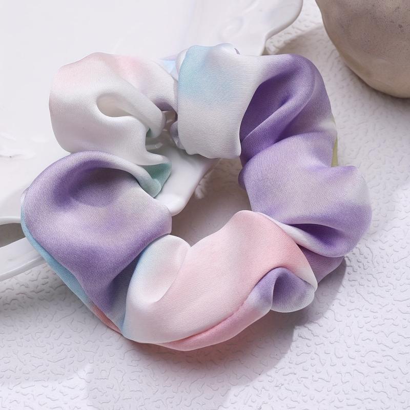 Fabric Large Gradient Scrunchie Hair Tie Hair Accessories