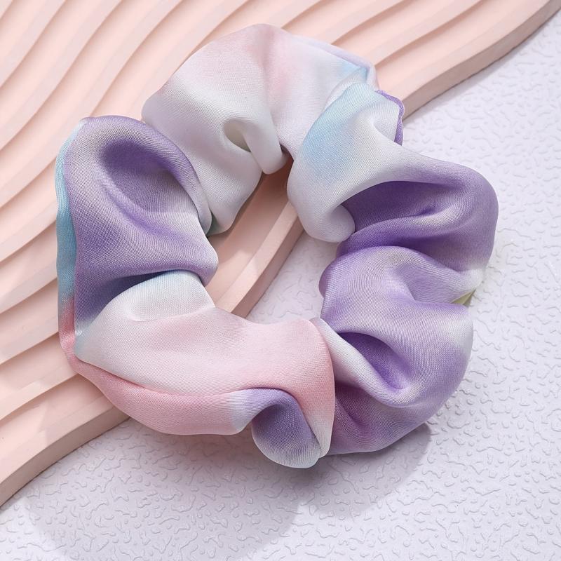 Fabric Large Gradient Scrunchie Hair Tie Hair Accessories