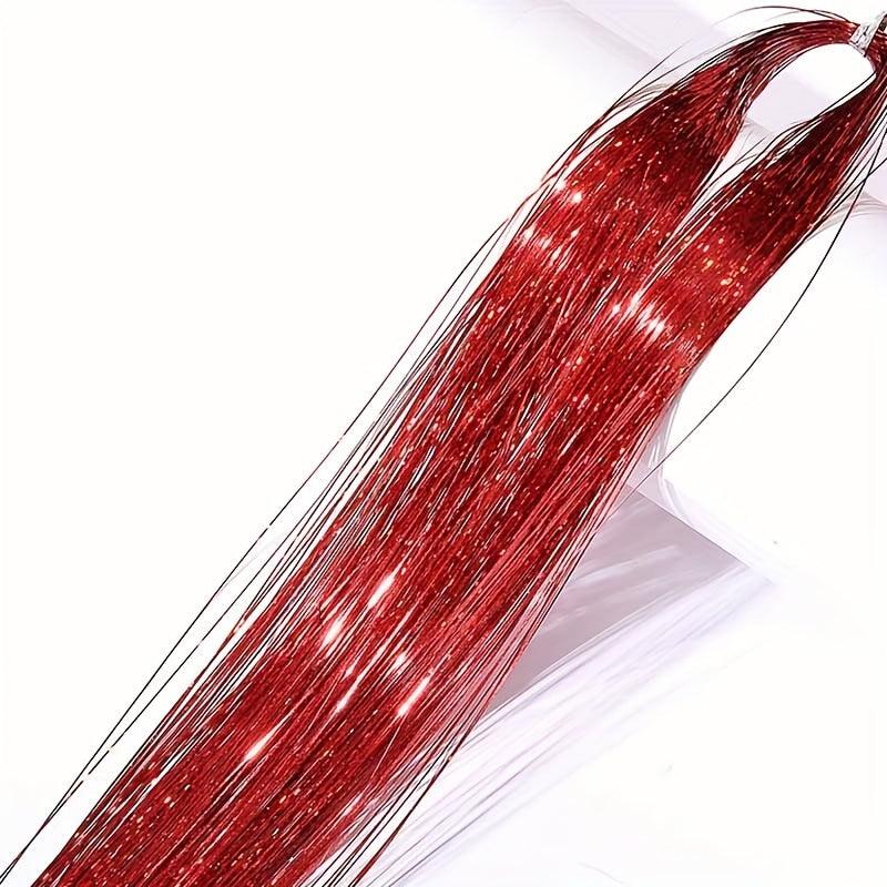 Weaving Hair Rope Flash Hair Extension Strip Laser Silk Colorful Wire