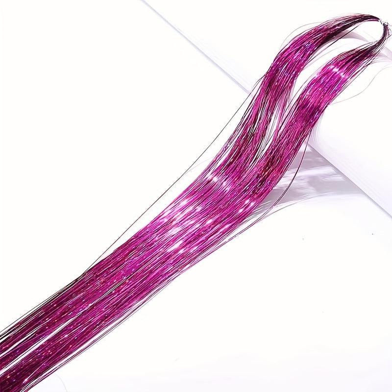 Weaving Hair Rope Flash Hair Extension Strip Laser Silk Colorful Wire