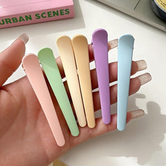 6pcs Duck Billed Hair Clips Colorful Macaroon Hair Accessories