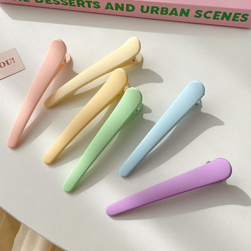 6pcs Duck Billed Hair Clips Colorful Macaroon Hair Accessories
