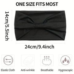 Wide Brim Knotted Headband for Sports Yoga