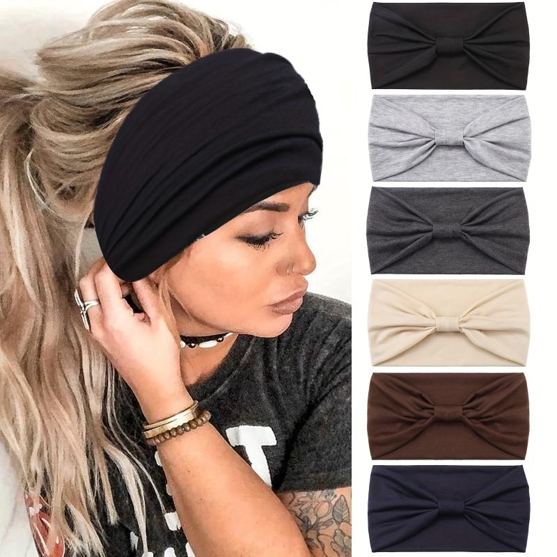 Wide Brim Knotted Headband for Sports Yoga