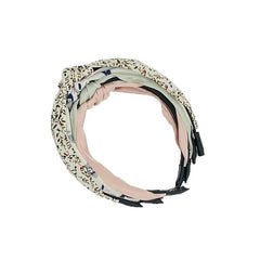 Colorful Flower Print Headband Retro Hair Accessories