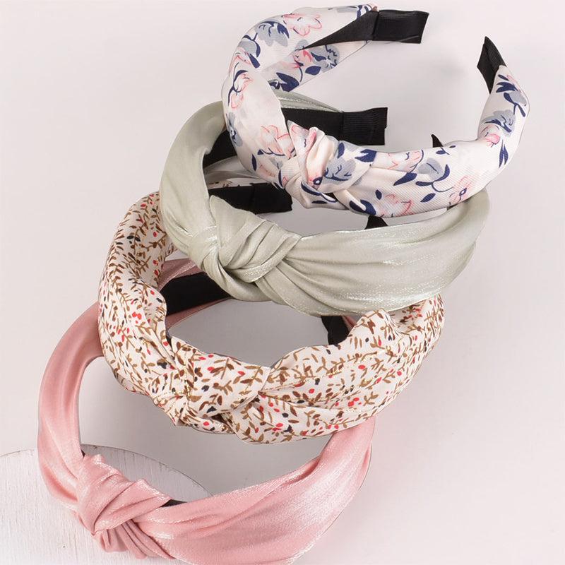 Colorful Flower Print Headband Retro Hair Accessories