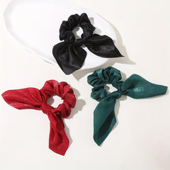 16PCS Satin Hair Tie Bow Ribbon Streamer Knotted Hair Rope Accessories