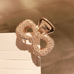 Rhinestone Hair Claw Hollow Hair Grip Alloy Headwear