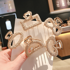 Rhinestone Hair Claw Hollow Hair Grip Alloy Headwear