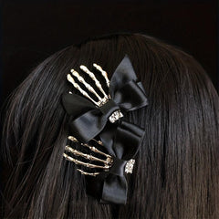 Halloween Ghost Hand Bone Hair Clip Punk Women Girl's Accessories