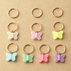 10PCS Random Butterfly Headdress DIY Pendant Hair Accessories