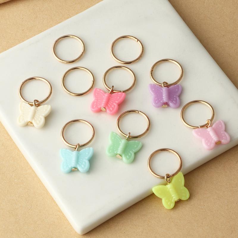10PCS Random Butterfly Headdress DIY Pendant Hair Accessories
