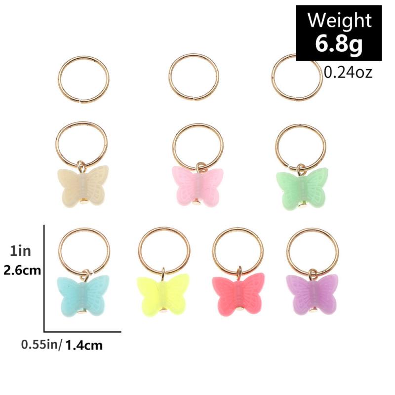 10PCS Random Butterfly Headdress DIY Pendant Hair Accessories
