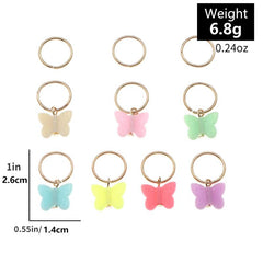 10PCS Random Butterfly Headdress DIY Pendant Hair Accessories