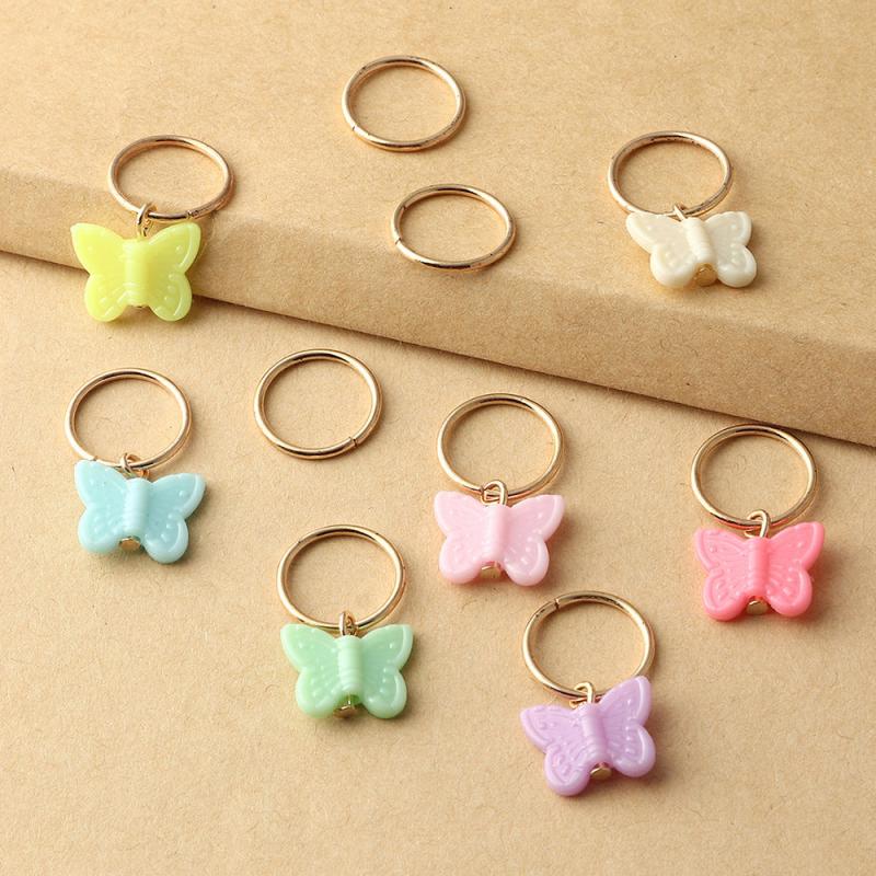 10PCS Random Butterfly Headdress DIY Pendant Hair Accessories