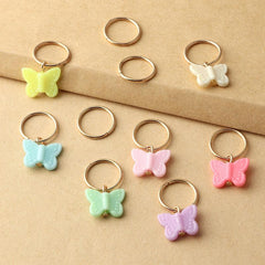 10PCS Random Butterfly Headdress DIY Pendant Hair Accessories