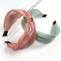 Gauze Headband Knotted Hair Band Sweet Head Hoop Hair Accessories