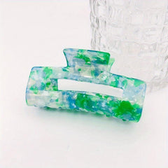 Acrylic Rectangular Hair Claw Back Hair Ponytail Hair Claw Gift for Women