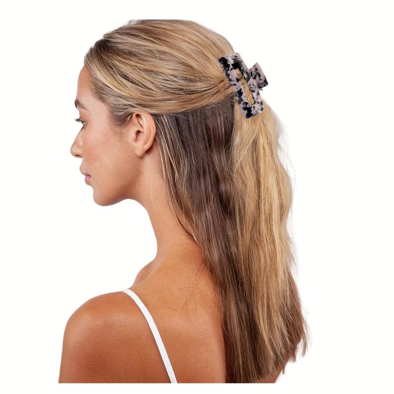 Acrylic Rectangular Hair Claw Back Hair Ponytail Hair Claw Gift for Women