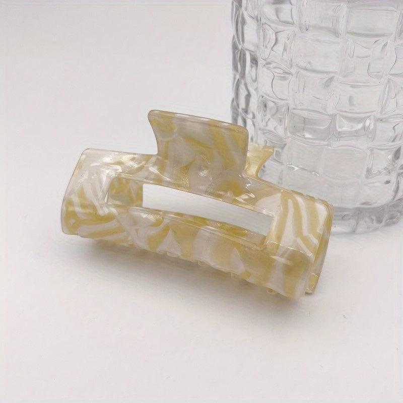 Acrylic Rectangular Hair Claw Back Hair Ponytail Hair Claw Gift for Women