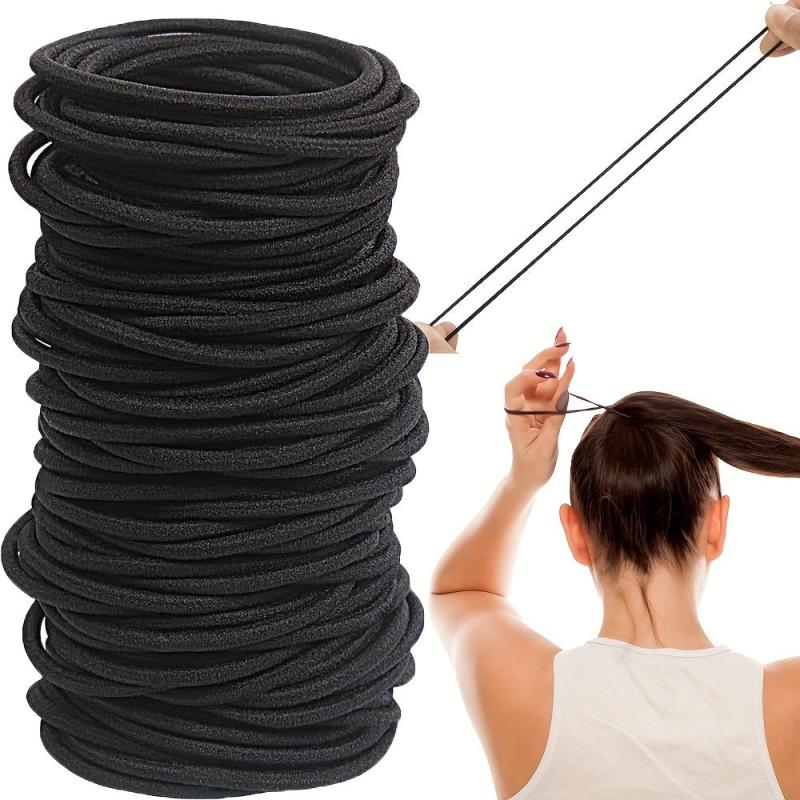 Soft Elastic Hair Bands for Girls - No Hair Damage - Seamless Thick Hair Rope