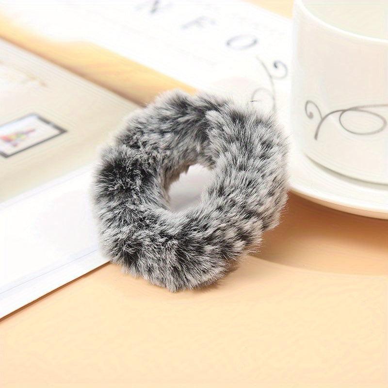 Plush Hair Tie High Elasticity Ponytail Hair Rope Women Hair Accessory
