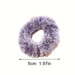 Plush Hair Tie High Elasticity Ponytail Hair Rope Women Hair Accessory