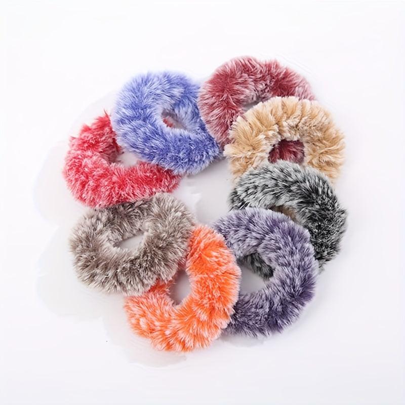 Plush Hair Tie High Elasticity Ponytail Hair Rope Women Hair Accessory