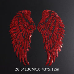 Sequin Wings Patches, Embroidered Badges Clothes DIY Decoration Sticker