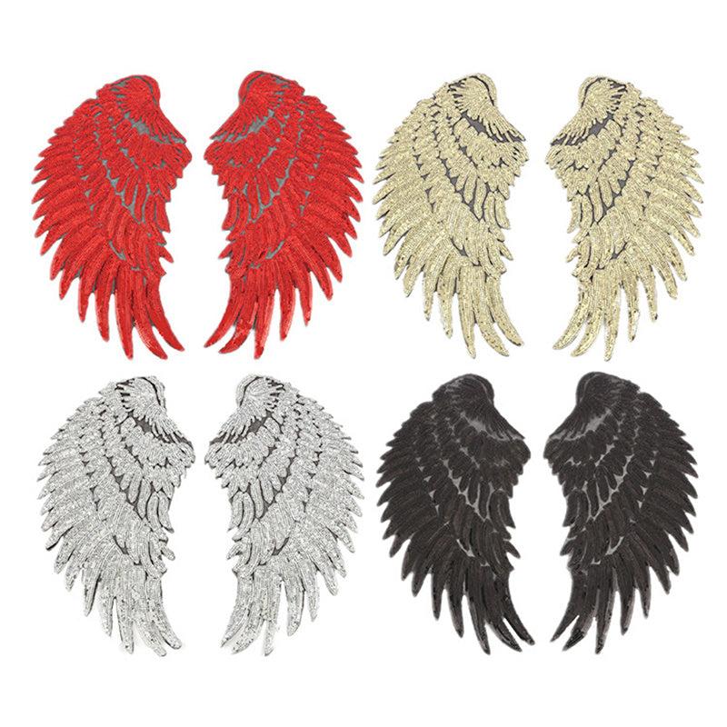 Sequin Wings Patches, Embroidered Badges Clothes DIY Decoration Sticker