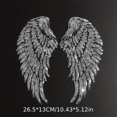 Sequin Wings Patches, Embroidered Badges Clothes DIY Decoration Sticker