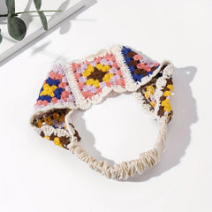 Boho Crochet Headband for Holiday Travel Daily Use