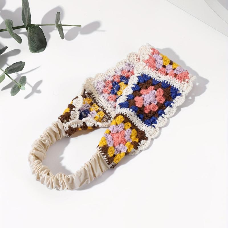 Boho Crochet Headband for Holiday Travel Daily Use