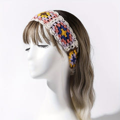 Boho Crochet Headband for Holiday Travel Daily Use