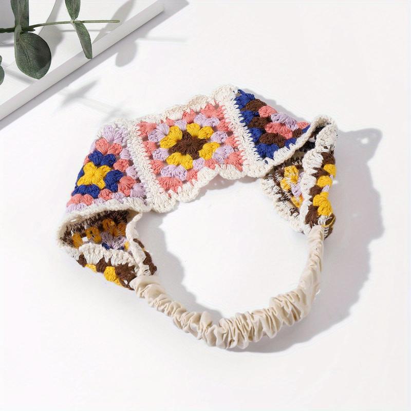 Boho Crochet Headband for Holiday Travel Daily Use