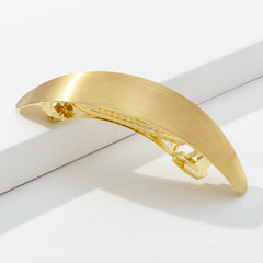 Golden Bun Hair Barrette Metal Hair Holder Clips