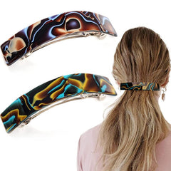 2pcs French Style Curved Hair Clips Barrettes for Women