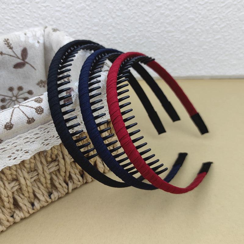Floral Print Headband Teeth Fixed Hair Band Casual Hair Accessories