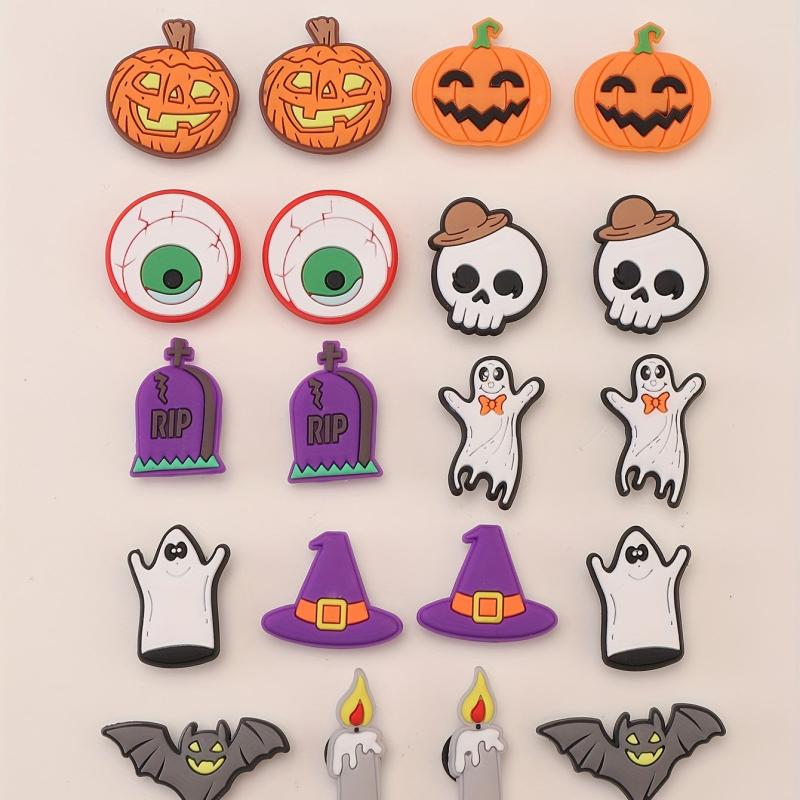 20pcs Halloween Shoe Charm Clog Decoration DIY Shoe Accessories