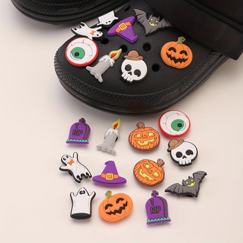 20pcs Halloween Shoe Charm Clog Decoration DIY Shoe Accessories