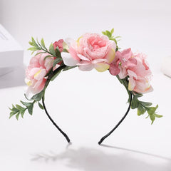 Boho Flower Decor Headband Bridal Hair Band for Wedding