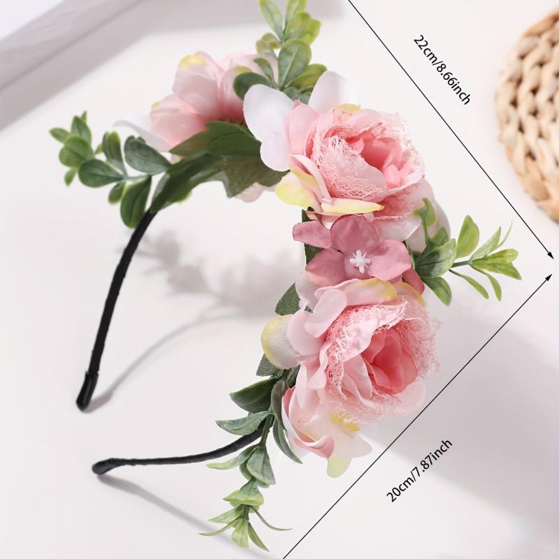 Boho Flower Decor Headband Bridal Hair Band for Wedding