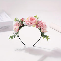 Boho Flower Decor Headband Bridal Hair Band for Wedding