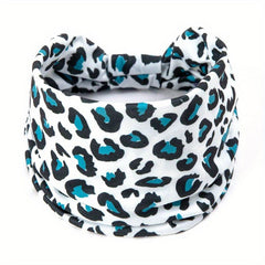 Y2K Leopard Prints Knotted Headband Colorful Sports Sweatband