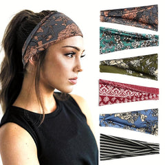 Boho Style Headband Elastic Bandana For Women